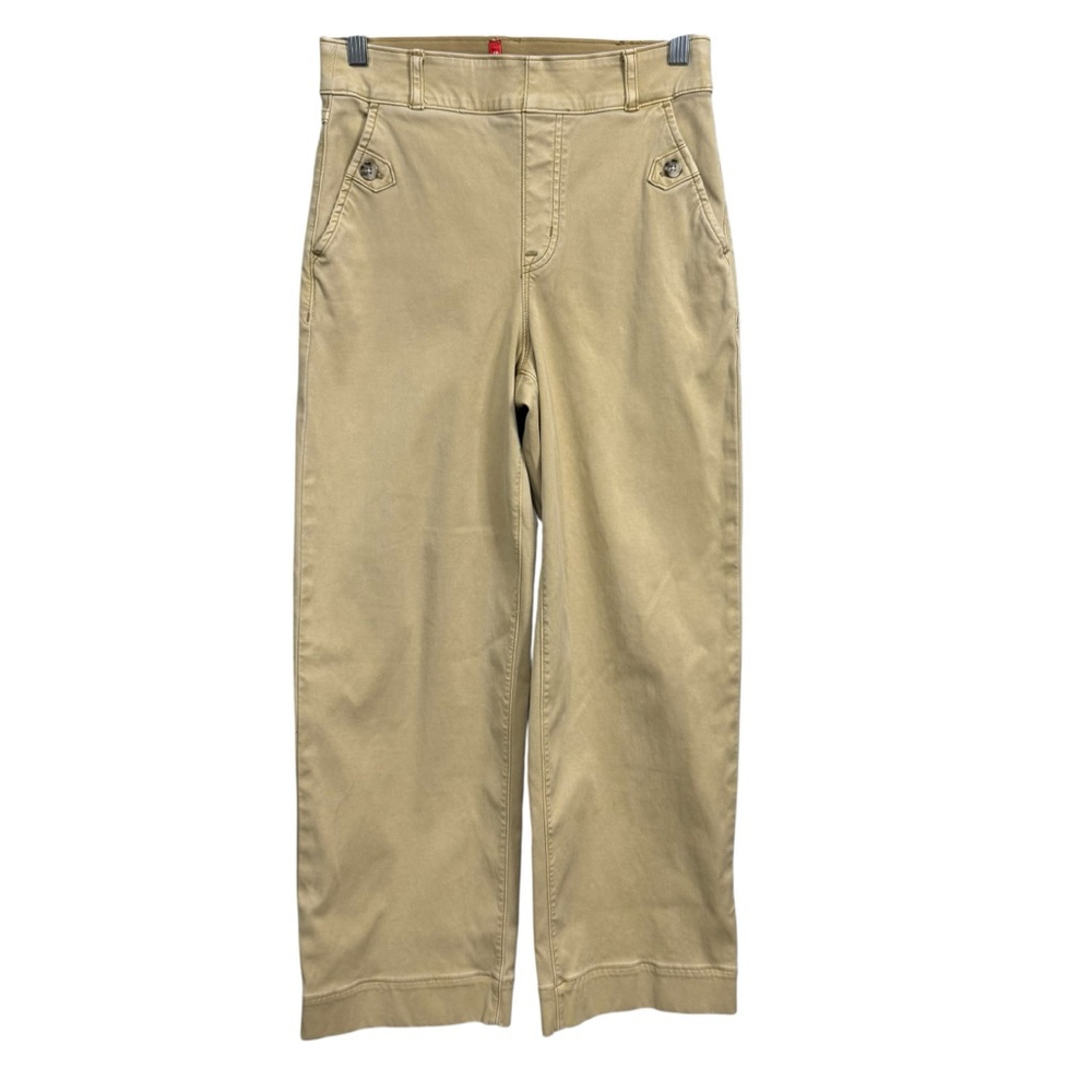 Spanx Khaki Pants Size Small High Rise Stretch Button Pocket Pants
